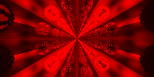 Röd Fraktal Mandelbrot Neontunnel VJLoops 2:1 Univisium 60fps Skärmsläckare