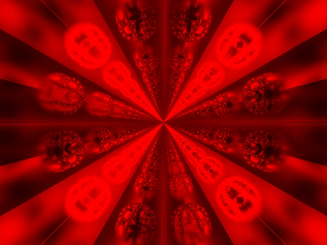 Röd Fraktal Neontunnel Mandelbrot VJLoops 4:3 Classic 60fps Skärmsläckare
