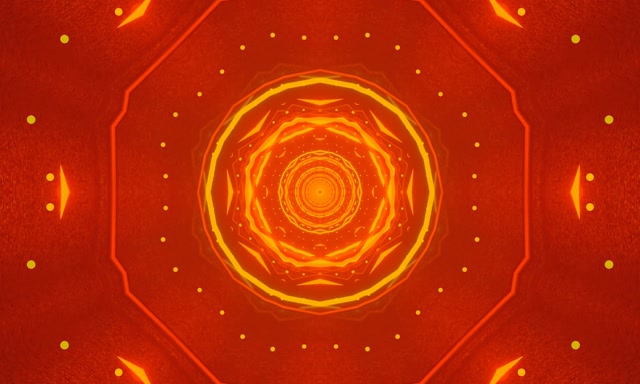 Neontunnel Eldigt Oktagon Virvel VJ Loop 5:3 Bred 60fps Skärmsläckare