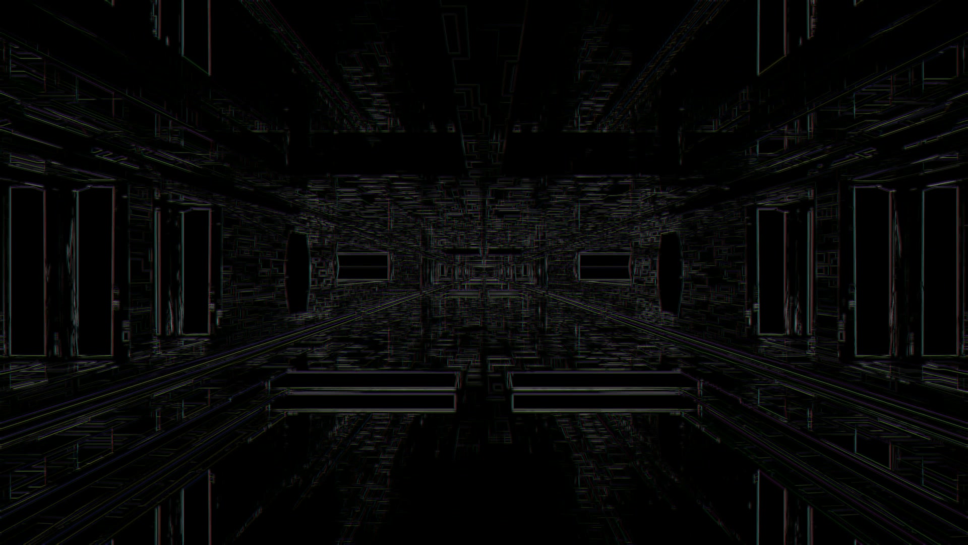 Neon Tunnel Screensaver 4K 60fps VJLoops Windows PC