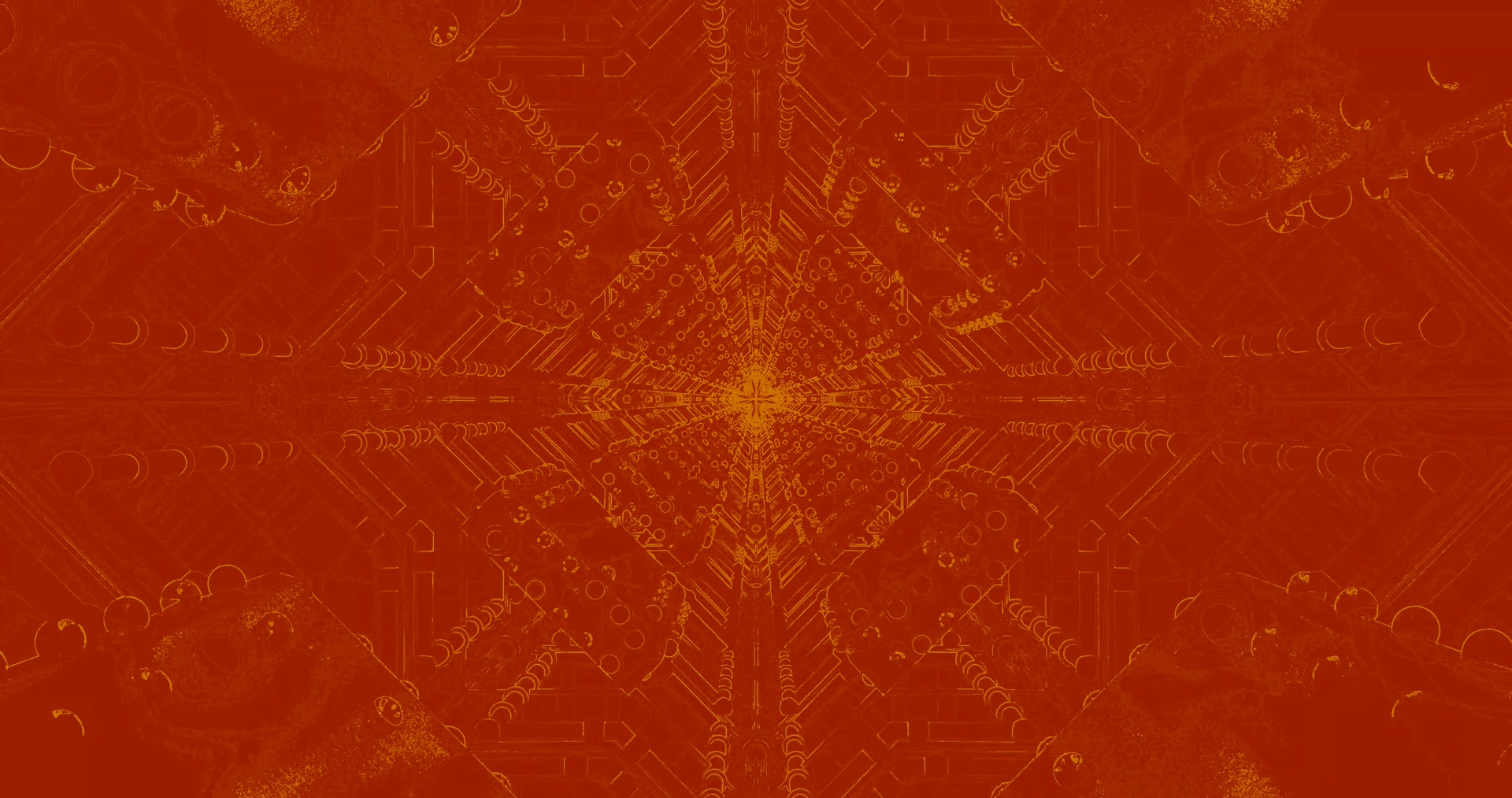 Red Gold Neon Tunnel Hifadhi ya Skrini 4k UHD 60fps VJLoops PC