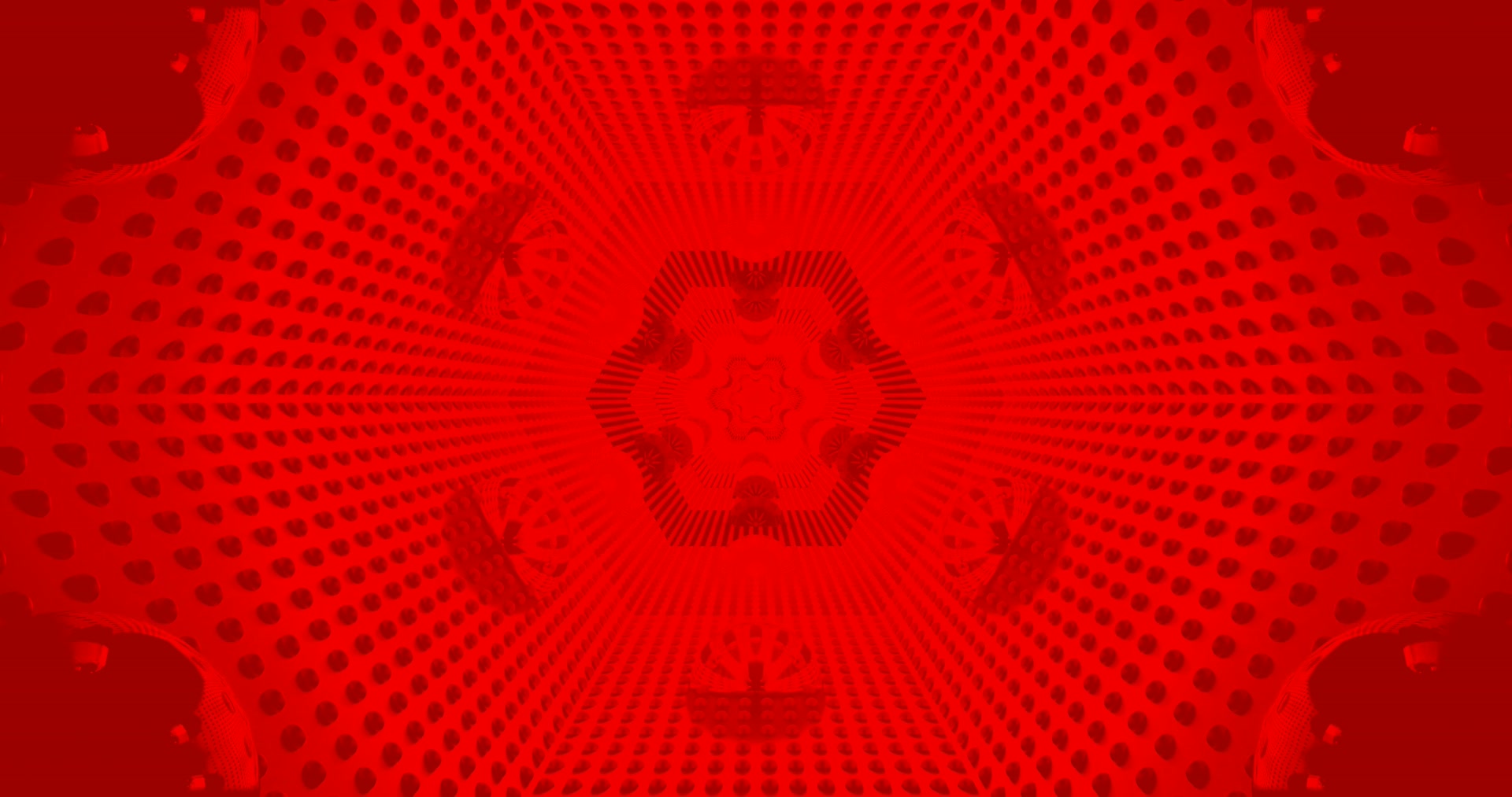 Crimson Hexagon Tunnel Hifadhi-skrini 4K UHD 60fps Live Wallpaper PC