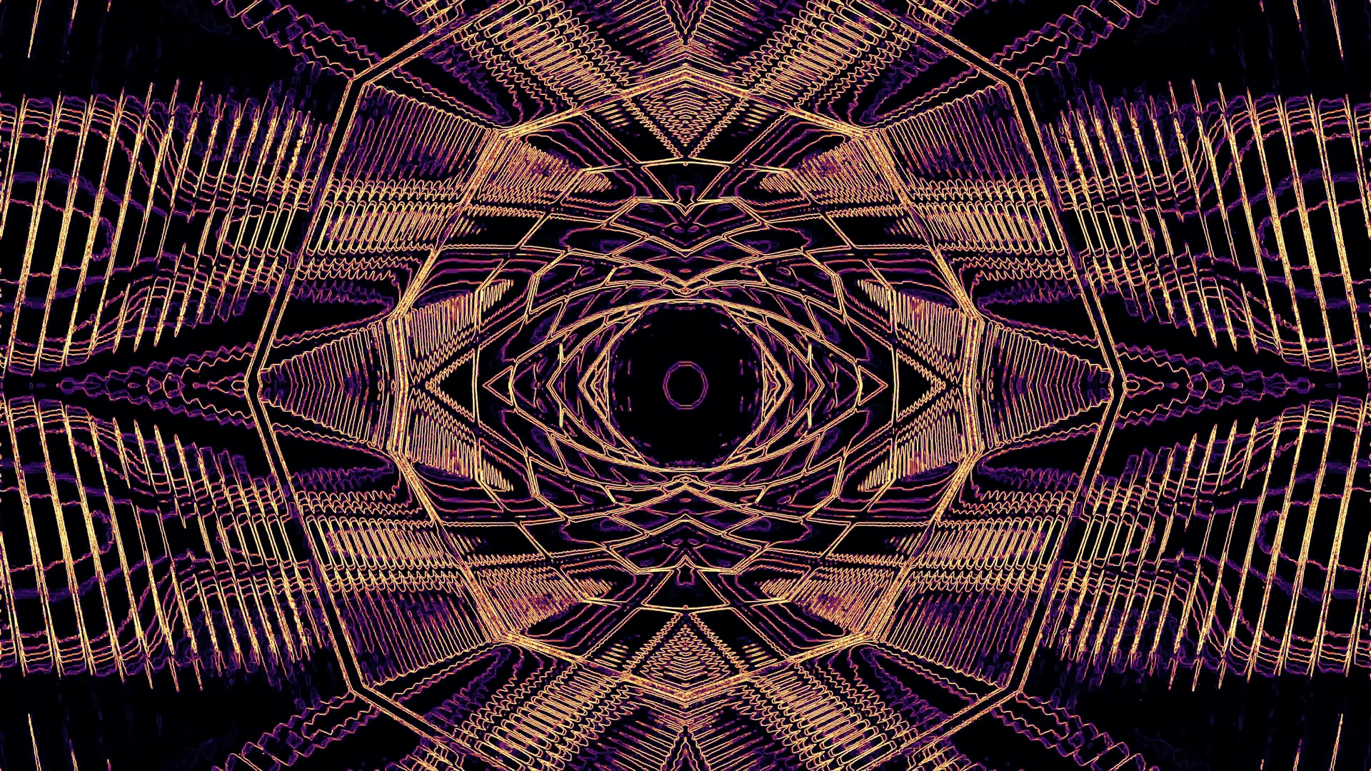 Tunnel za Neon Zambarau Dhahabu Screensaver 4K UHD 60fps VJ Loop screensaver pc