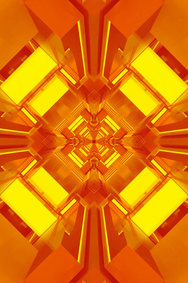 Tuneli la Neon Machungwa Diamond Gridi VJ Loop 2:3 Photo Portrait 60fps Screensaver