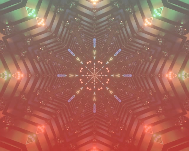 Neon Tunnel Kaleidoscope ya Pinki VJ Loop 5:4 industrial 60fps screensaver