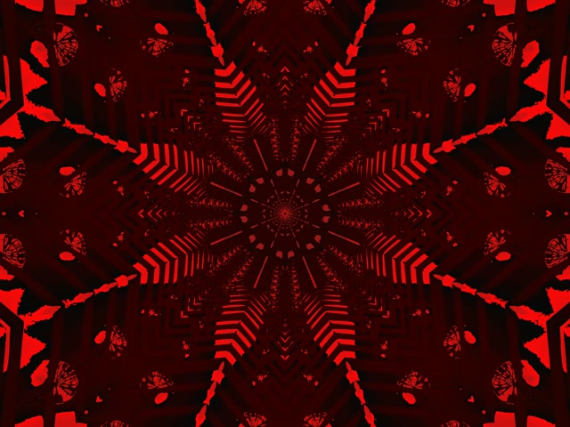 Nyekundu Tuneli la Neon Nyota Vortex Vj Loop 4:3 Classic 60fps Screensaver