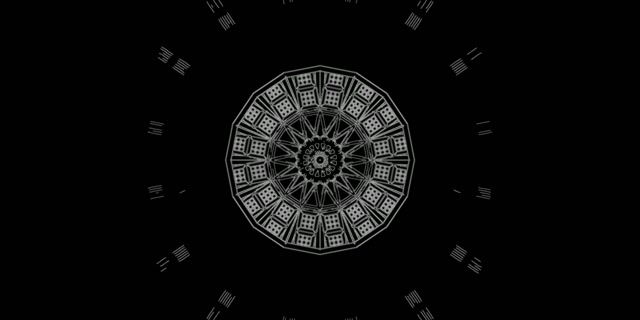 Neon Tunnel Gothic Kaleidoscope VJ Loop 2:1 Univisium 60fps Screensaver