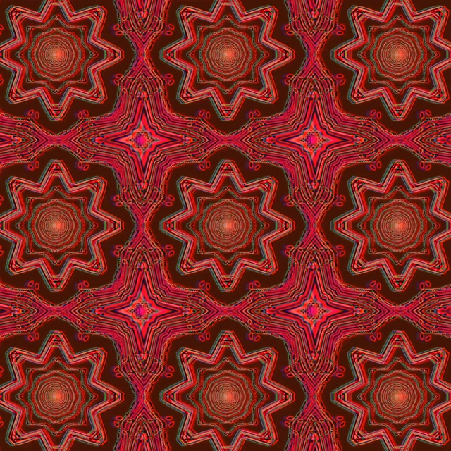 Neon Tunnel Red Mandala Vortex Vj Loop 1:1 Square 60fps Screensaver