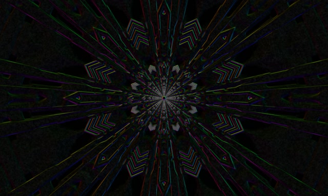 Neon Tunnel Kaleidoscope Vortex 5:3 Wide 60fps VJ Loop Screensaver