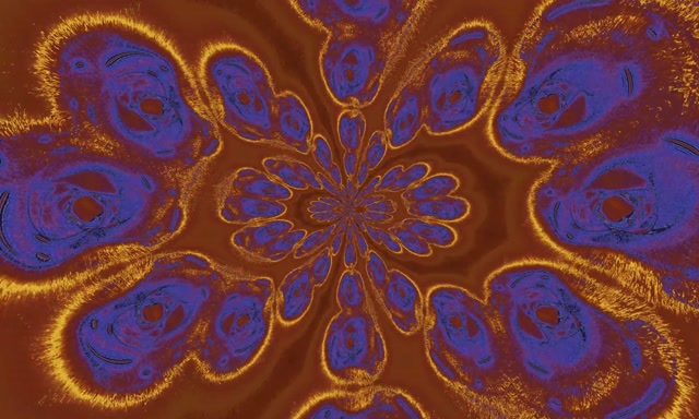 Njia ya Neon Crimson Kaleidoscope Burst VJ Loop 5:3 Pana 60fps Screensaver