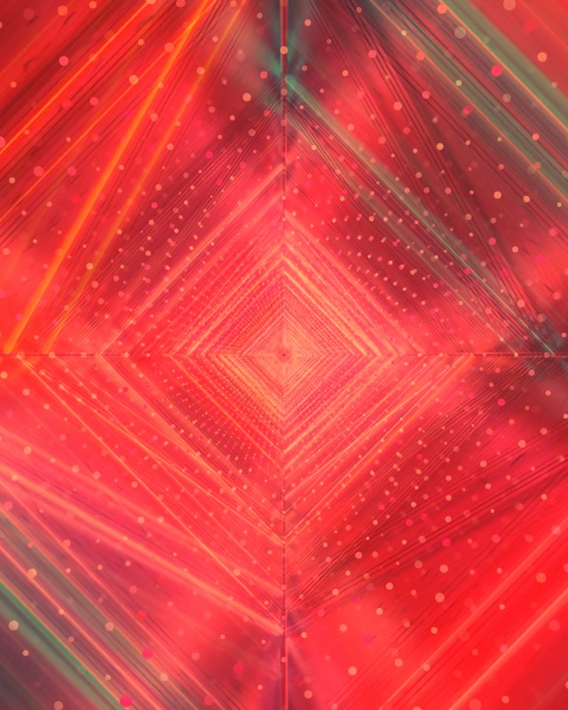 Red Neon Tunnel Pulsating Diamond Grid 4:5 Instagram 60fps Screensaver VJ Loop