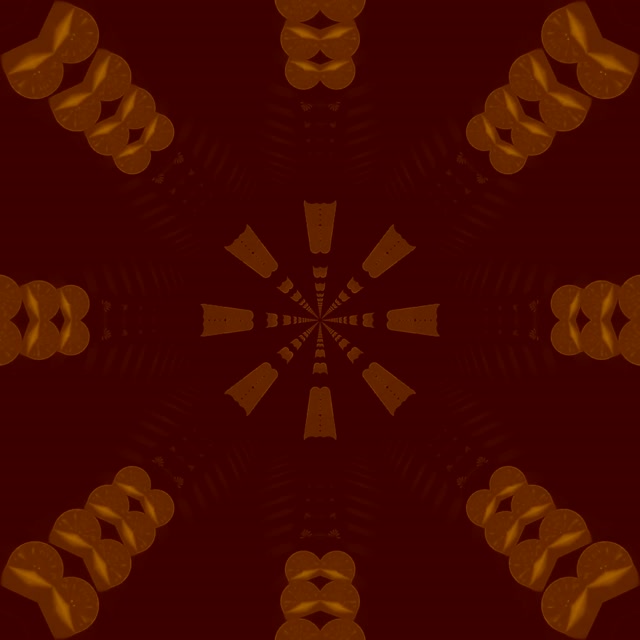 Neon Tunnel Fractal Kaleidoscope Mlipuko 1:1 Mraba 60fps Screensaver VJLoops