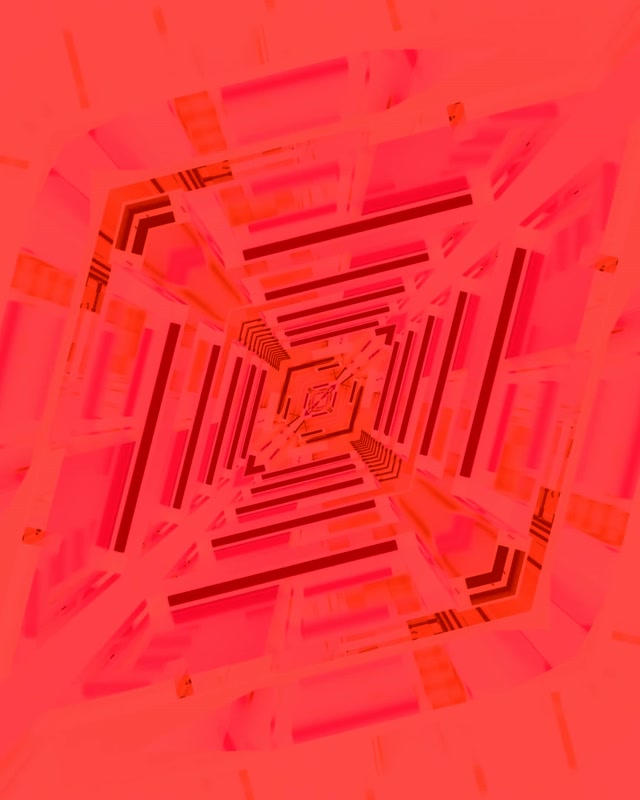 Tunnel ya Neon Nyekundu Diamond Spiral VJ Loop 60fps 4:5 Instagram Screensaver
