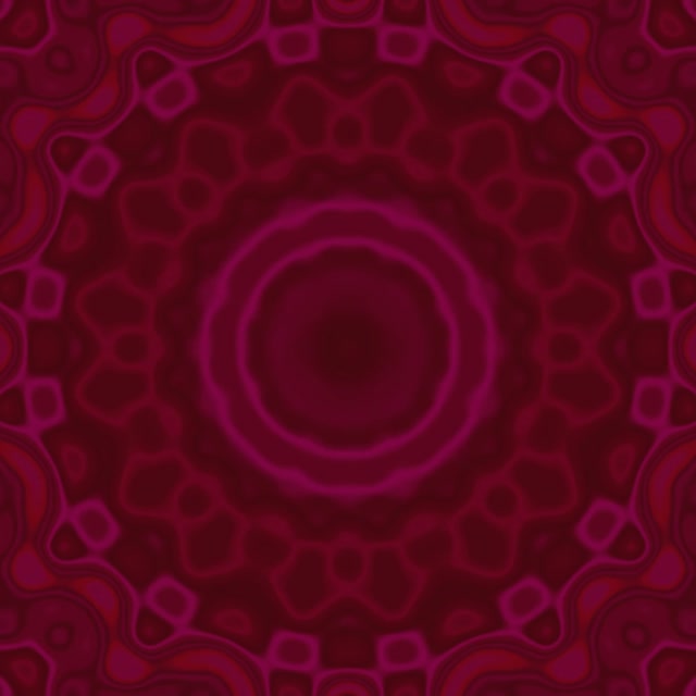 Magenta Ripple Mandala Tuneli ya Neon VJLoops 1:1 Square 60fps Screensaver