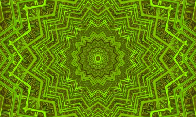 Njia ya Neon Nyota Kijani 5:3 Pana 60fps VJ Loop