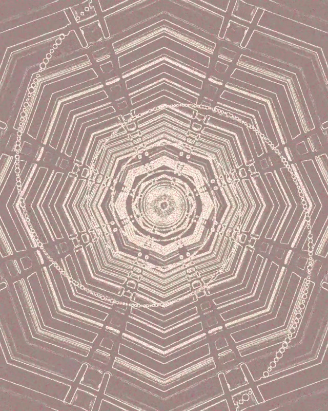 Tunnel ya Neon Octagon Grid Vortex VJLoops 4:5 Instagram 60fps Screensaver