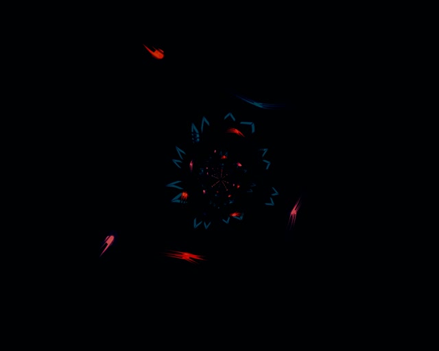 Tuneli la Neon Kaleidoscope Spiral 60fps 5:4 industrial Screensaver Vj loop