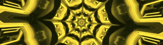 32:9 Ultrawide | 60fps Neon Tunnel Screensaver - Golden Infinite Vortex Visuals Loop