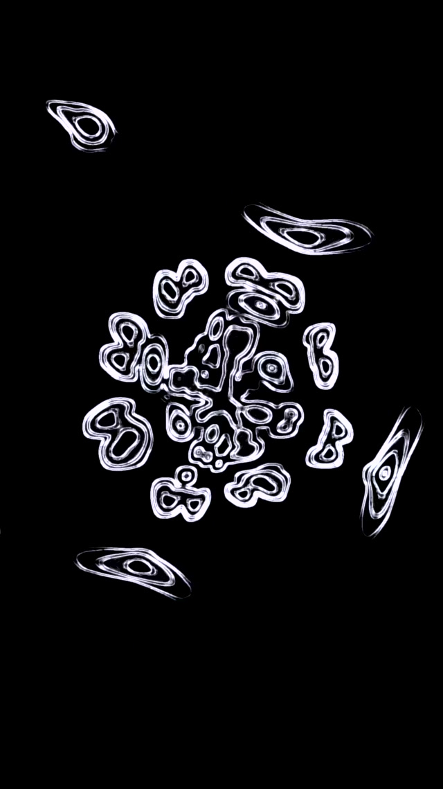 Tuneli ya Neon Maumbo Nyeupe Blob Hifadhi Skrini 60fps 9:16 Reels VJ Loop