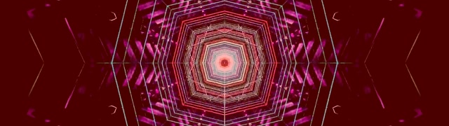 Tuneli ya Neon Nyekundu Kaleidoscope Vortex 32:9 Super Ultrawide 60fps Screensaver Vj Loop