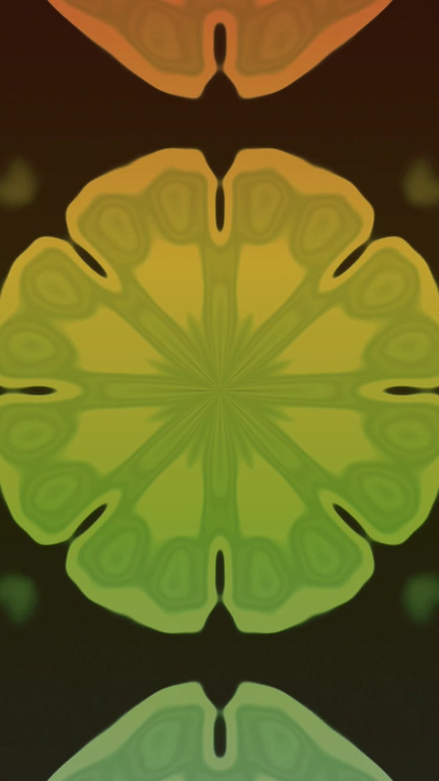 9:16 Reels Neon Tunnel Ua wa Mandala Linalodunda Kijani Dhahabu 60fps Screensaver Live Wallpaper