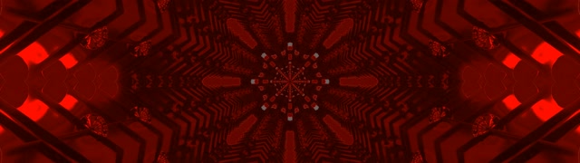 Tunnel ya Neon Nyekundu Fractal Kaleidoscope 32:9 Super Ultrawide 60fps Screensaver Vj Loop
