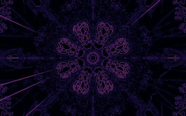 Tuneli ya Neon Purple Kaleidoscope Vj Loop 16:10 macbook 60fps hifadhi-skrini