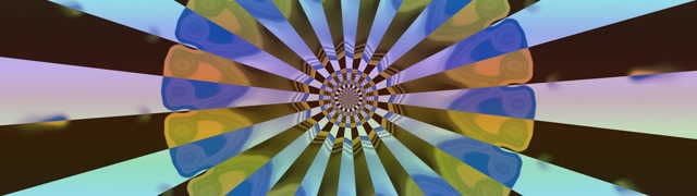 Tuneli ya Neon Kaleidoscope Spiral 32:9 Super Ultrawide 60fps Hifadhi-skrini Vj Loop