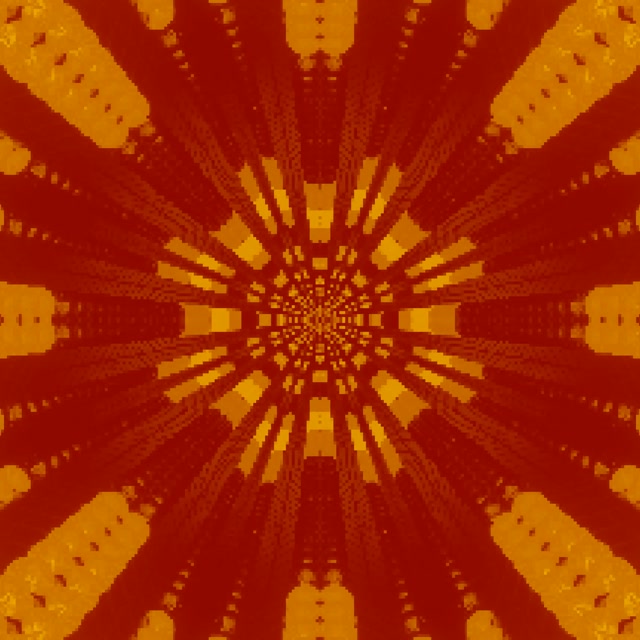 Tuneli ya Neon Kaleidoscope Burst VJ Loop 1:1 Square 60fps Hifadhi Skrini