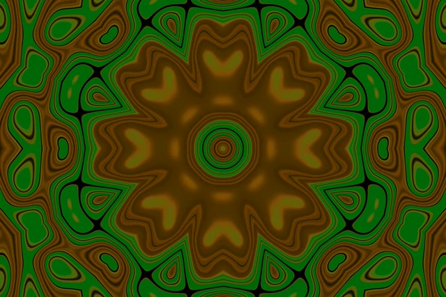 Neon Tunnel Kijani Mandala VJ Loop 3:2 Surface 60fps Screensaver