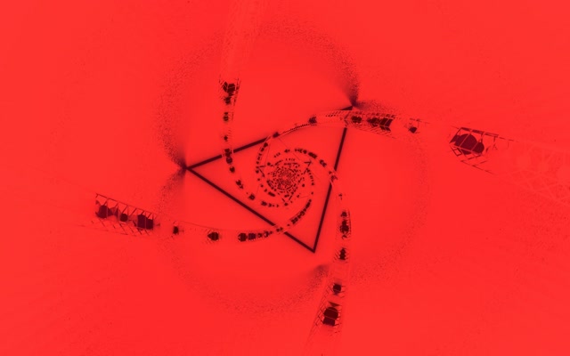 Nyekundu Spiral Triangle Tunnel ya Neon VJLoops 60fps 16:10 macbook Hifadhi ya Skrini