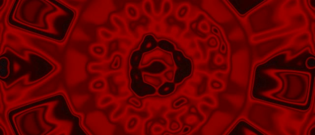 Tuneli ya Neon Nyekundu Organic Kaleidoscope Vj Loop 21:9 Ultrawide 60fps Screensaver