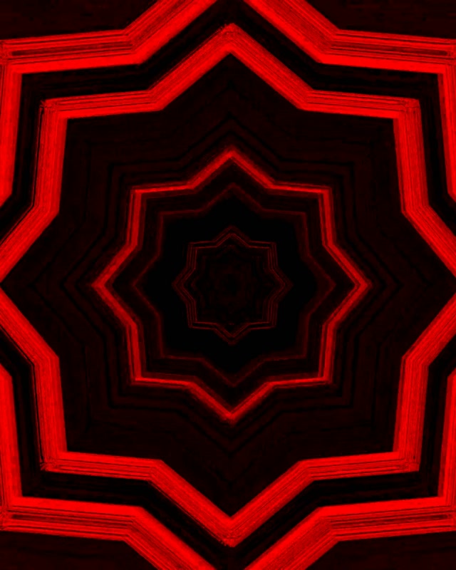 Nyekundu Tuneli la Neon Nyota Vortex Vj Loop 4:5 Instagram 60fps Screensaver