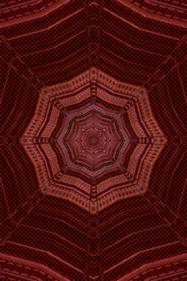 Tuneli ya Neon Nyekundu Octagon Vortex Vj Loop 2:3 Photo Portrait 60fps Screensaver