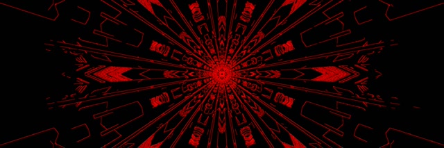Pembezoni za Neon Kijani Kaleidoscope Burst Vj Loop 3:1 Triple Wide 60fps Screensaver