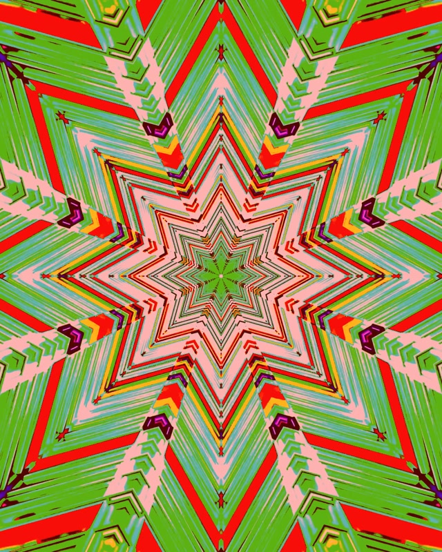 Vj loop Tunnel ya Neon Nyota Kaleidoscope 4:5 Instagram 60fps Hifadhi ya Skrini