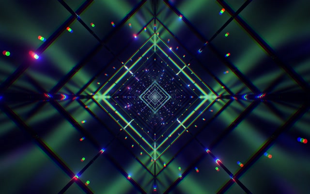 Tunnel ya Neon Almasi Grid VJLoops 60fps 16:10 MacBook Screensaver