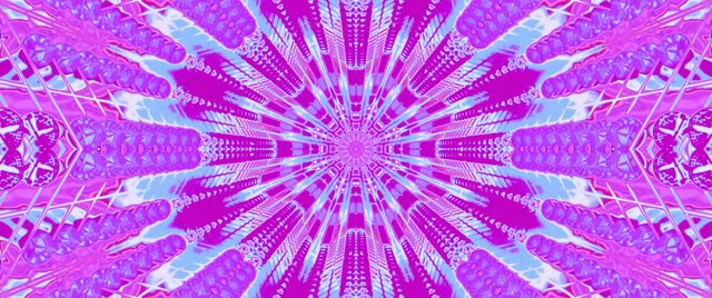 Tunnel ya Neon Kaleidoscope Burst VJLoops 2.39:1 Cinemascope 60fps Screensaver