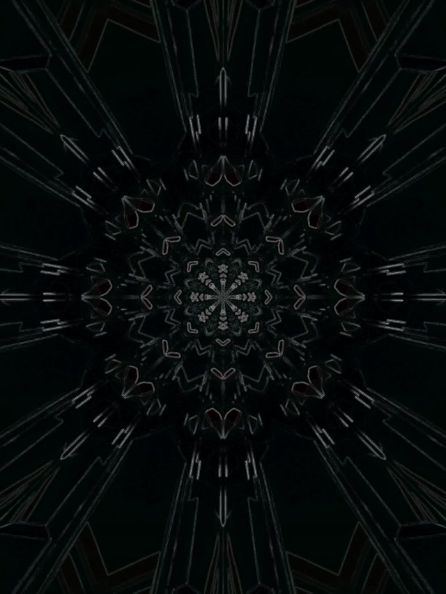 Neon Tunnel Cyan Magenta Mandala VJ Loop 3:4 iPad Portrait 60fps หน้าจอประหยัด