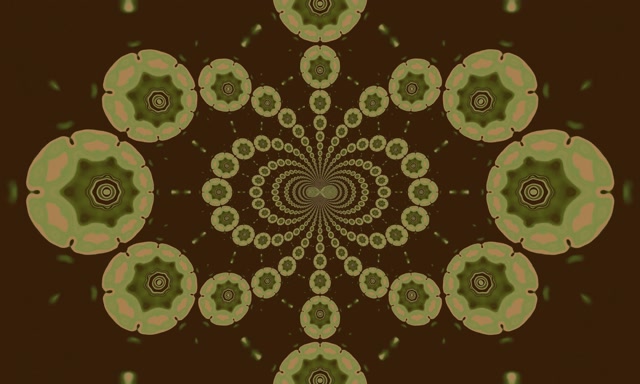 Neon Tunnel Earthy Mandala Kaleidoscope Vj Loop 5:3 Wide 60fps Screensaver
