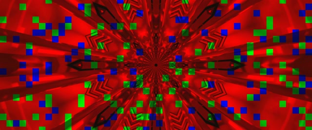 Neon Tunnel Red Kaleidoscope Burst VJ Loop 2.39:1 Cinemascope 60fps Screensaver