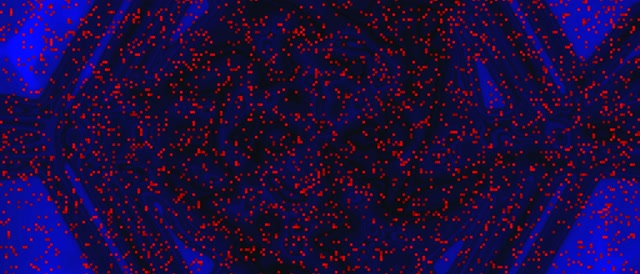 Neon Tunnel Red Particle Swarm 21:9 Ultrawide 60fps Screensaver Vj Loop