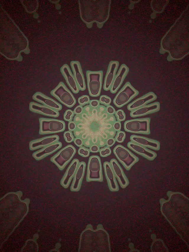 Neon Tunnel Kaleidoscope Bloom Vj Loop 3:4 iPad Portrait 60fps Screensaver