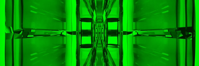 Neon Tunnel Symmetrical Vortex 3:1 Triple Wide 60fps VJ Loop Screensaver
