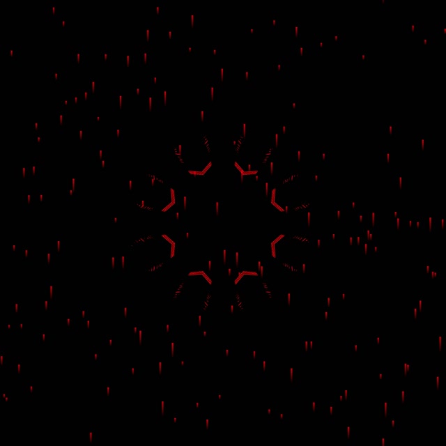 อุโมงค์นีออนแดง Fractal Screensaver 1:1 Square 60fps Vj Loop