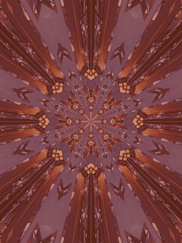 Kaleidoscope Neon Tunnel 3:4 iPad Portrait 60fps Screensaver VJ Loop
