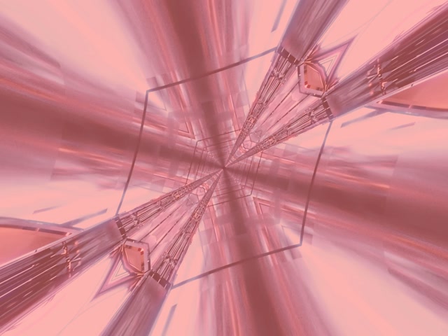 VJ Loop อุโมงค์นีออน ระเบิดคริสตัลชมพู 4:3 Classic 60fps Screensaver