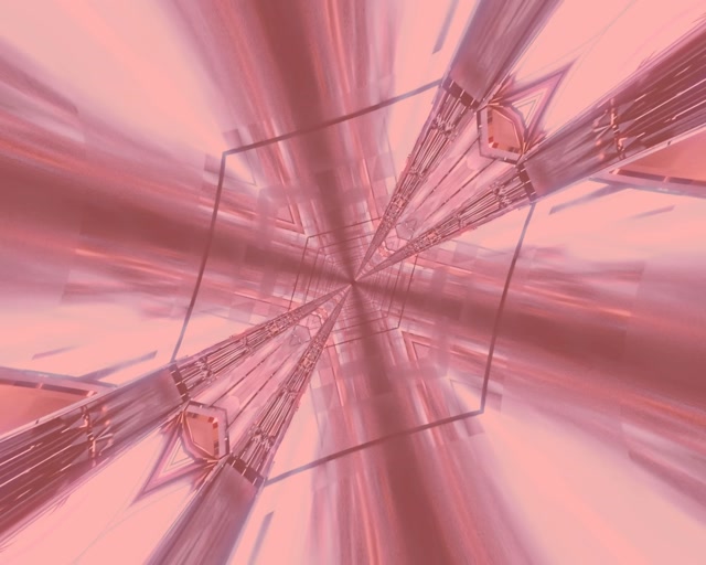 Rose Pink Neon Tunnel Kaleidoscope Burst 5:4 Industrial 60fps Screensaver VJ Loop