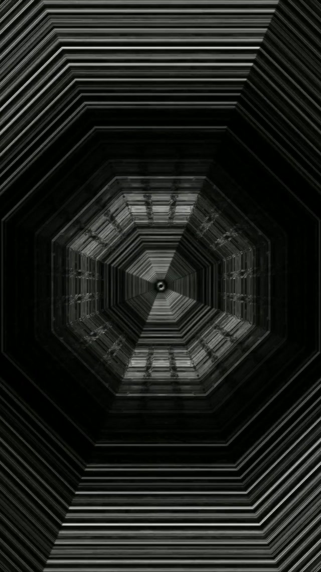 Octagonal Neon Tunnel VJ Loop 9:16 Reels 60fps Screensaver Motion
