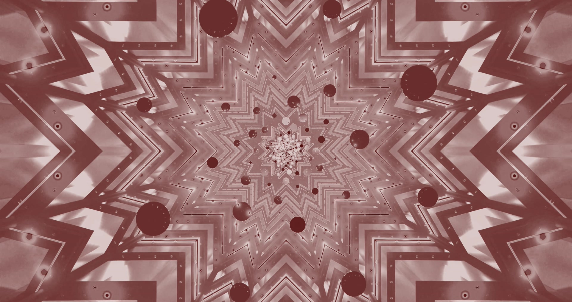 Red Neon Tunnel Kaleidoscope 4K UHD 60fps VJ Loop Screensaver PC